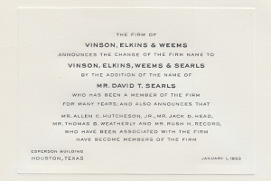 Vinson Elkins Weems & Searls